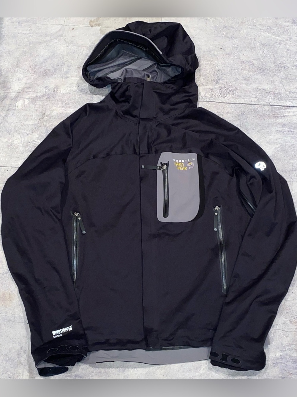 Mountain Hardwear Dragon Soft Shell Gore-Tex Windstopper Jacket Repellant L